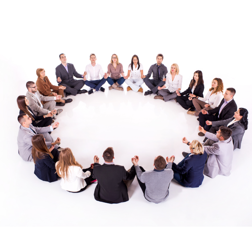 circle of corporate meditators