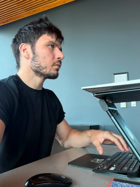 busy professional building healthy desk job habits at work